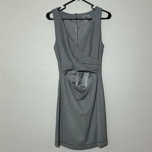 Versace Jeans Collection Gray Asymmetrical Sheath Mini Dress